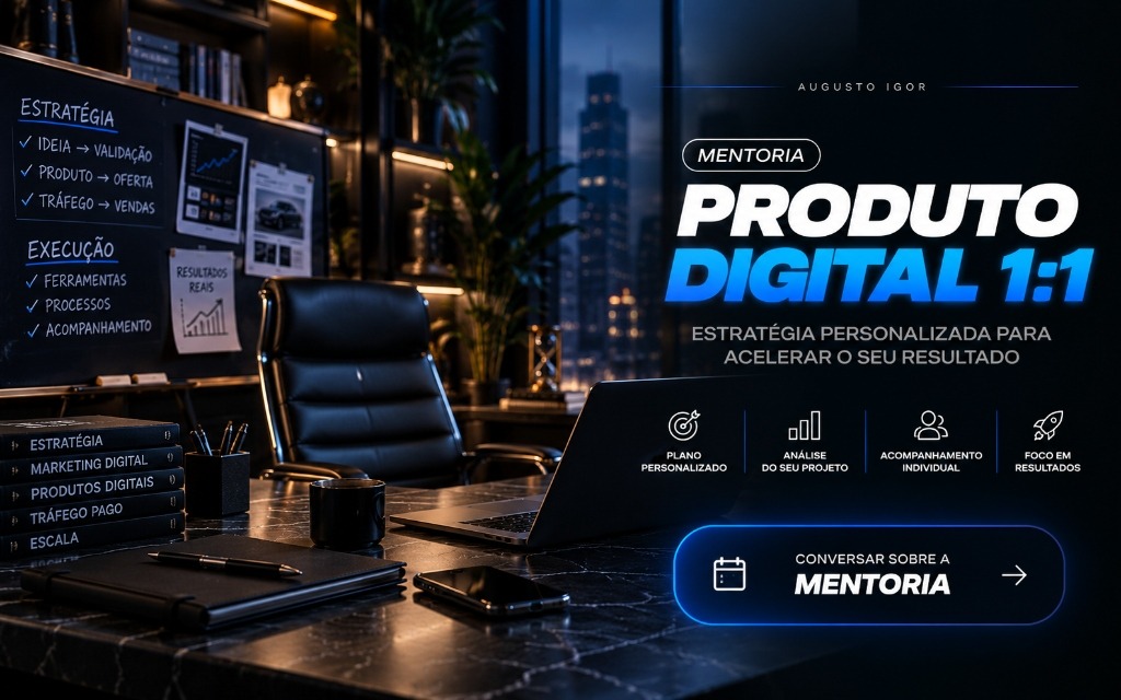 Mentoria Produto Digital 1:1 — Augusto Igor